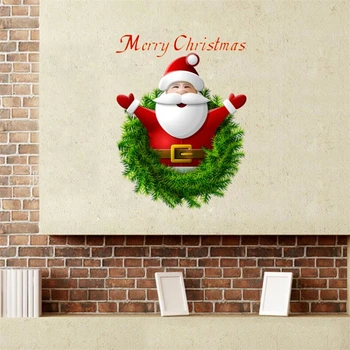 Kalėdų eglutė bell puošyba, sienų lipdukai Parduotuvė, prekybos centras lango stiklo apdaila sienos lipdukas Kalėdų dekoracijos
