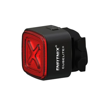 Enfitnix Cubelite III Smart Uodegos Šviesos Dviračių Stabdžių Įspėjamoji Lemputė Itin Ryškus Galinis Žibintas USB Įkrovimo LED Nakties Šviesa