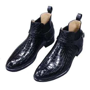 Baoduli vyrų krokodilo odos batai vyrams batai batai vyrų