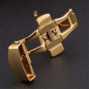 Nerūdijančio Plieno Diegimo Užsegimas Sagtis Užsegamas Aukso Black Silver Rose Watchband Užsegimas Plotis 10mm 12mm kaip 14mm 16mm 18mm,20mm 22mm