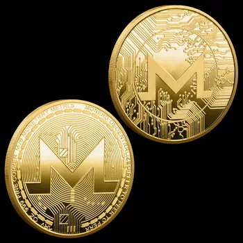 Monero Monetos Fizinio Cryptocurrency Monetos, Aukso spalvos Metalo Amatų Souvenits ir Dovanos Progines monetas, Kriptografijos Monetos