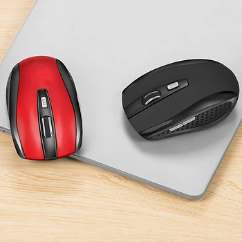 Bevielė Pelė 2,4 GHz, Ergonomiškas Kompiuterio Pelės Optinio 1600DPI Mause su USB Imtuvas Nešiojamas Silent Mouse Nešiojamas Priedai