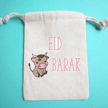 5vnt Eid Al-Adha Galvijų, avių Peiliai saldainiai dovanų maišelis Islamo Musulmonų Ramadano Mubarakas Kareem Šventės puošybos reikmenys metu