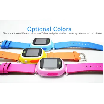 Laikrodis GPS Q90 Vaikas Smart Watch Telefono Poziciją Vaikams Žiūrėti 1.22 colių Spalvotas LCD Jutiklinis Ekranas WIFI SOS Smart Baby Žiūrėti