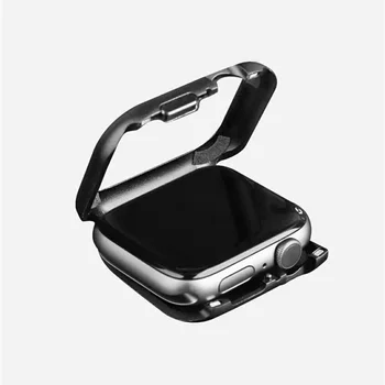 Metalo Diržu, Apple Watch Band 7 41mm 45mm Magnetinio Žiūrėti Atveju Bezel už iwatch serijos 6 se 5 4 3 2 1 38mm 40mm 44mm 42mm