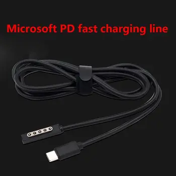 USB C C Tipo Moteris Ar Vyras Maitinimo Įkroviklis Adapteris Įkrovimo Kabelis Laido Microsoft Surface Pro 