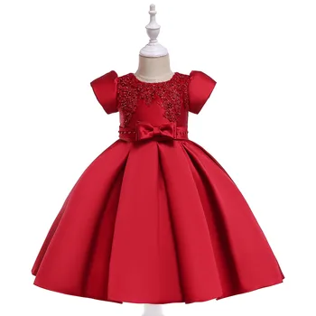 Vaikų suknelė suknelė 2022 naujųjų metų vaikų drabužiai, vaikų rožinė vestuvių bridesmaid suknelę mergaitės karnavalas vakarinę suknelę