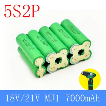 2S1P 1S3P 3S2P 4S2P 5S2P 8.4 V, 3,7 V 10.8 V 16.8 V 18V MJ1 baterijos 18650 3500mAh baterija 18V baterija atsuktuvas