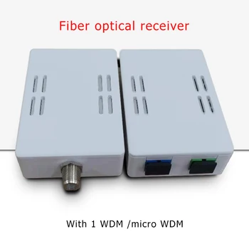 GPON nr. adapteris FTTH optinis imtuvas su WDM /micro WDM optinis mazgas SC APC Simplex Jungtis su 1 WDM už PON FTTH kabelinę televiziją