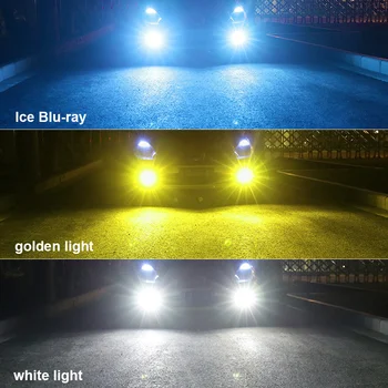 2vnt Automobilių Lazerio H8, H11 h7, 9006 HB4 LED Lemputės Projekto Objektyvo priekinis žibintas Projektorius, Rūko Žibintai, Automobilių 12V Vairavimo Veikia Lempos