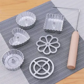 1pc Aliuminio švedijos Rozetės Geležies Maker Pliurpalas Timbale Formos Piltuvėlį Torto Žiedą Maker 