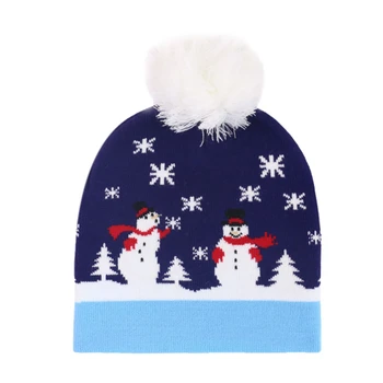 Vyrų ir moterų rudenį ir žiemą šilta-iki diržo apsaugos vadovas apdaila Kalėdų megzti Žakardo skrybėlę Z-61