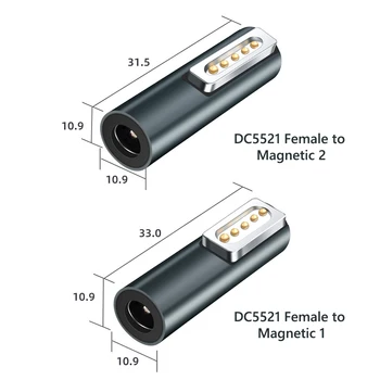 C tipo Magnetinių USB PD Adapteris, skirtas Apple Magsafe1 Magsafe 2 