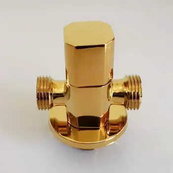 Aukso kampinis vožtuvas vario aukso spalvos trikampis vožtuvas, bendras vonios kambarys vožtuvas vandens uždaromasis vožtuvas tualetas trikampis AG806-1