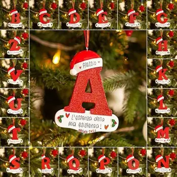 2023 Kalėdų Medžio Apdaila Laišką Pakabukas 26 Raidės Namo Atostogų Medinis Pakabukas Kalėdos Nauji Metai Dekoro Ornamentą Pritaikoma