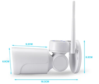 Wifi IP PTZ Kamera 1080P 4X Optinis Priartinimas 50m infraraudonųjų SPINDULIŲ Naktinio Matymo IP65, vaizdo Kameros apsaugos sistemos
