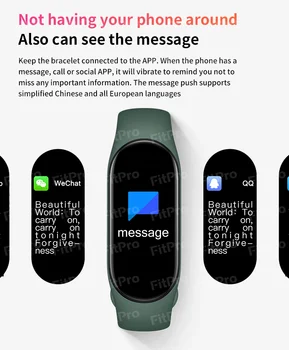 M7 Vyrai Moterys Smart Juosta Fitness Tracker Vandeniui Smartwatch Širdies daugiafunkcinė Sporto laikrodis Apyrankė Xiaomi 