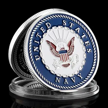 JAV karinio jūrų Laivyno Suvenyrų Monetos karinio jūrų Laivyno Departamento Flying Eagle Modelio Proginė Moneta Karinės Sidabro Padengtą Proginės Monetos