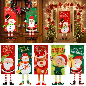 Kalėdų Durų Reklama Kabo Vėliavos Namų Durų, Langų Sodo Kalėdų Dekoracijas Kabinti Reklama Ornamentu Navidad Naujųjų Metų Decors