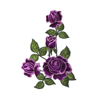 Naujas Atvykimo Rožės/Drugelis Gėlių Siuvinėjimas Siūti Siuvami Lopai Aplikacijos Siūti Ženklelis Amatų Išsiuvinėti 
