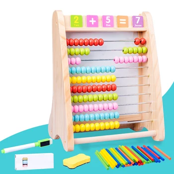 Rašomoji Lenta Medinė Multi-funkcija Matematikos Abacus Aritmetinis Piešimo Lenta Skaičiavimo Kadrų Švietimo Žaislai Vaikams