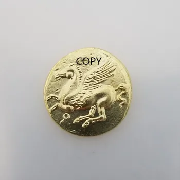 Graikijos Aukso padengtą Žalvario Progines Kolekcines Monetos Dovana Pasisekė Iššūkis Monetos MONETOS KOPIJA
