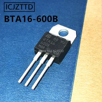 10vnt BTA16-600B TO-220 BTA16-600 TO220 16-600B BTA16 600V 16A simetriniai triodiniai tiristoriai, pagaminti kinijoje