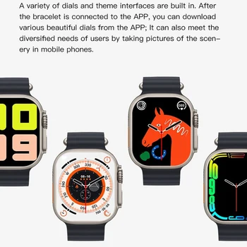 IWO Smart Žiūrėti Ultra T800 Serija 8 Smartwatch Vyrai Moterys Smartwatch 