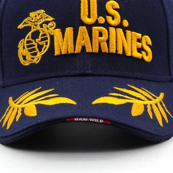 U. S. Marines Beisbolo Kepurė Vyrams JAV Armijos Bžūp Karinės Kietas Juodas Dangtelis Skrybėlę Lauko Reguliuojamas Navy Seal Beisbolo kepuraitę