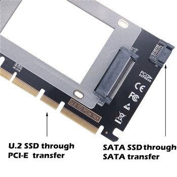 U. 2 PCIE Riser PCI Express 3.0 X4/X8/X16, kad SFF-8639 