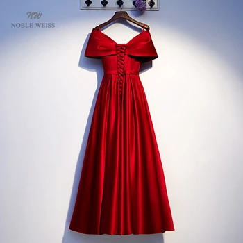 Vakarinę Suknelę Tamsiai Raudonos V-Kaklo Suknelės Moteris vakarėlis-LINE Vakare Chalatai Moterims