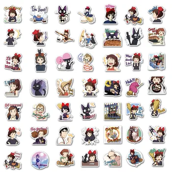 10/30/50/100VNT Anime Kiki ' s Delivery Paslaugos Lipdukai, Nešiojamas Bagažo Riedlentė Gitara, Motociklų Lipdukas, užrašų knygelė Žaislas