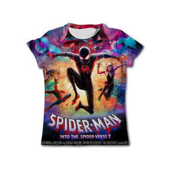 Lašas Laivas Spiderman marškinėliai Kūdikių Berniukų Drabužiai Vaikams trumpomis Rankovėmis SPIDER-MAN Marškinėliai Vaikams, Cartoon Drabužių Viršūnes Nemokamas Pristatymas