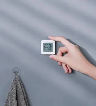XIAOMI Mijia Bluetooth Termometras, 2 Smart Elektros Skaitmeninis Termometras su Drėgmėmačiu Drėgmės MonitorWork su Mijia APP Jutiklis