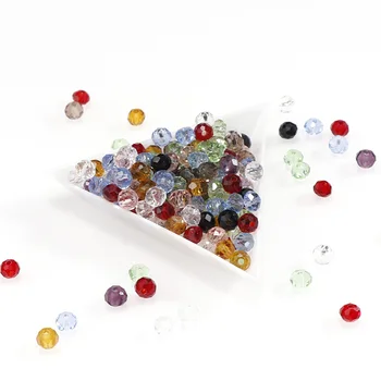 6mm Apie 96~100vnt Kristalų Beads10color Tarpiklis Stiklo Karoliukai Papuošalai Priėmimo 
