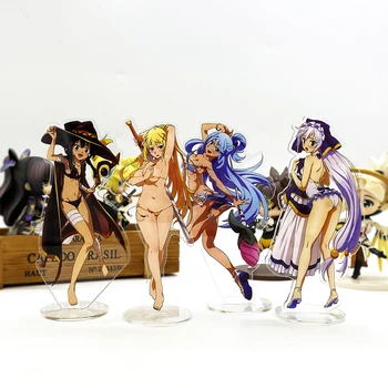 KonoSuba Aqua Tamsos Megumin Eris bikini HF akrilo stovi paveikslas modelis plokštelės laikiklis tortas topper anime žaislas