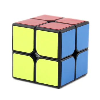 MOYU 2x2 Magic cube Meilong 2 Mini Pocket Pradedantiesiems 2x2x2 spalvinga Greitis kubeliai MF222A Dėlionė vaikams