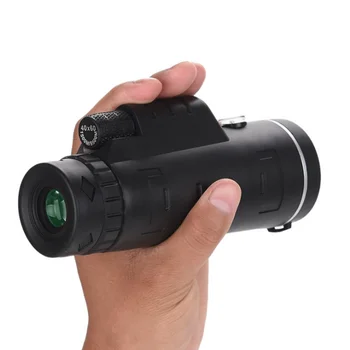 Aukštos raiškos naktinio matymo žiūronai 40X60 monokuliarai su kompasas gali būti prijungtas prie mobiliojo ryšio telefonais fotografuoti