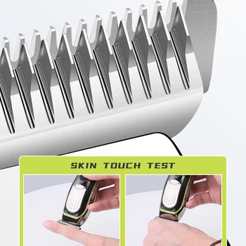 Kemei Profesionalūs Elektriniai Plaukų Žirklės Kirpti Mašina Barzda Žoliapjovės Daugiafunkcinis Kirpykla Plaukų Cutter Vyrų LCD Ekranas