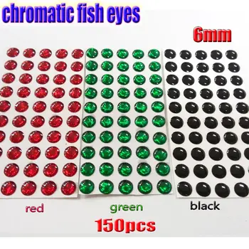 2021 žvejybos vientisos spalvos akis 4mm5mm6mm8mm10mm chromatines akis mix spalva 150pcs/daug