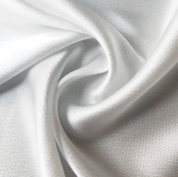 1 m X 1,4 metro Natūralaus Šilko Pearl Satino Audinio Charmeuse Elegantiškas, Natūralus Baltas