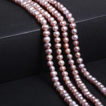 AAA Klasės Natūralių Gėlavandenių Perlų Ovalo formos Perlas Zawalcowany 