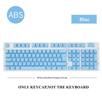 Brazilijos portugalų Kalba, Mechaninė Klaviatūra Keycaps OEM Ergonomiškas 108 Klavišus ABS Aliejus, atsparus Pakeitimo Klavišas Caps