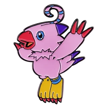 Digimon Nuotykius Sora Ir Biyomon Sagė Emalio Pin Sagės Metaliniai Ženkliukai Atvartas Smeigtukai Džinsinio Striukė Papuošalai, Aksesuarai Dovanos