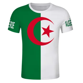 ALŽYRAS Vyrų Marškinėliai Užsakymą Regbio Festivalio Marškinėlius arabų Algerie Vėliavos Spausdinti Tekstą prancūzijos Alžyro Džersio Vaikų Tee Jaunų Viršų