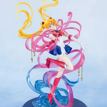 Anime Pav Sailor Moon Kristalų Energijos Transformavimo Kawaii Girl Veiksmų Figūrėlės Pvc Mergina Lėlės Modelio Statula Žaislas Dekoras Vaikų Žaislas
