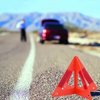 Automobilių Transporto Trikampis Saugos Atspindinčios Sulankstomas Avarinio Įspėjimo Nutraukti Ženklas