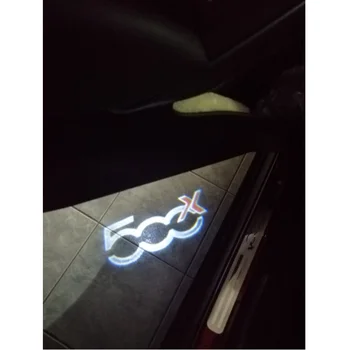 YY 2vnt už PUNTO 500X 500 L OEM Automobilių Mandagumo Durų Logotipas Lempa Projektoriui Vaiduoklis Šešėlis LED Šviesos Sveiki!