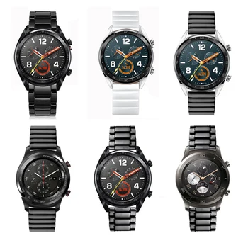 Keramikos Watchband Už Huawei žiūrėti GT3 pro GT3 46MM 42mm GT2 PRO Runner GS PRO Virvutę, Keramika Apyrankės Smart Watch Band Apyrankė