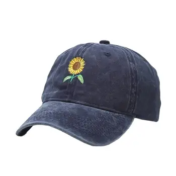 2022 Medvilnės Gėlių Siuvinėjimas Casquette Beisbolo kepuraitę Reguliuojamas Snapback Skrybėlės Moterims ir Vyrams 121